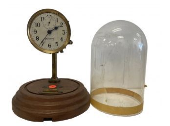 Antique Barr Electro Magnetic Clock With Glass Dome (Y)