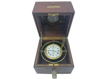 Vintage Elgin Ships Chronometer Clock (C46)
