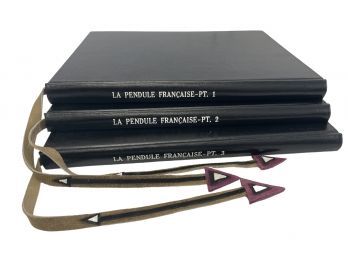 Rare Set Of Three 'La Pendule Francaise' By Tardy