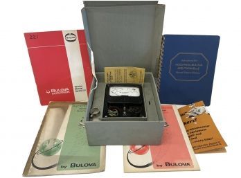 Vintage Bulova Accutron Test Meter And Manuals