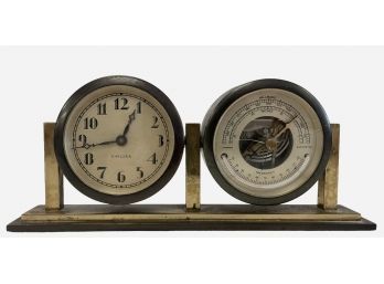 Vintage Chelsea Desktop Marine Clock & Barometer (BE)