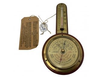 Vintage 1940s Selsi  Barometer Thermometer (BF2)