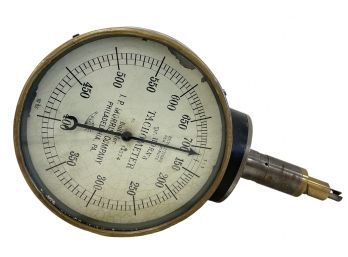 Large 14' Antique Dr. Horn's Ship Double-Sided Tachometer Instrument (C14)