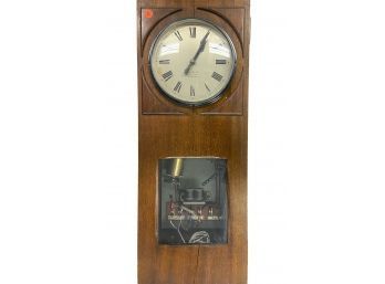 Very Interesting Antique Magneta Electric Wall Clock (O)