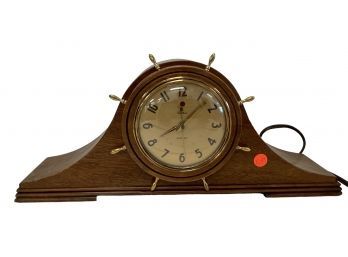 Vintage Telechron Ship's Wheel Mantle Clock (C24)