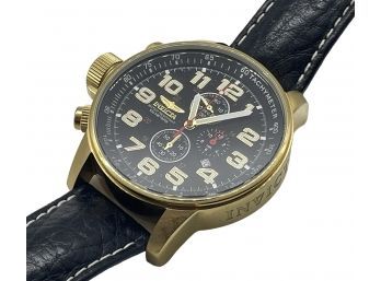 Invicta Force Collection Left-Handed Gold Chronograph Watch (W25)