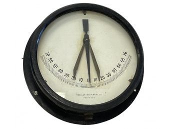 Large Vintage Moeller Ship's Clinometer Instrument (C3)