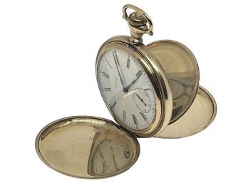 Vintage Elgin 17 Jewel Pocket Watch With GF Hunter Case (K)