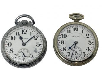 Two Vintage Hamilton Pocket Watches (I)