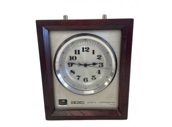 Vintage Seiko Quartz Marine Chronometer Clock (BI)