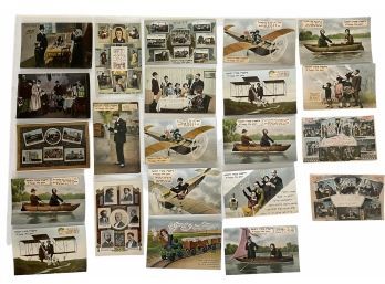 Collection Of Early 20th Century Jewish New Year Postcards (B)