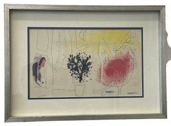 Marc Chagall 'Le Coq Rouge' Lithograph 15' X 21' (B49)
