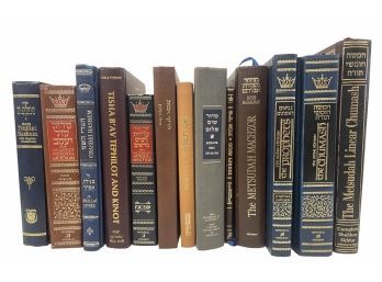 Collection Of Hebrew Prayer Books, Siddurim, Chumash Including Art Scroll Books