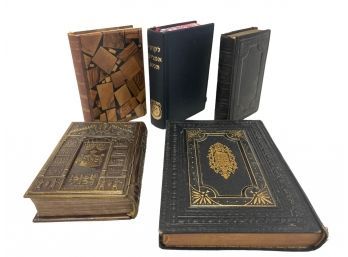 Five Old Small Jewish Bibles, Prayer Books