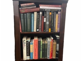 Two Shelves Of Judaica Books