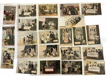 Collection Of Early 20th Century Jewish New Year Postcards (D)