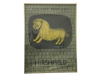 1944 Galerie Maeght Chromolithograph Poster 'Morris Hirshfield'  Exhibit 25' X 19' (R2)