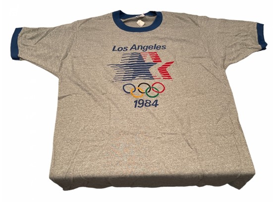 1984 L.A Los Angeles CA Olympic T Shirt, New With Tag. Size XL Or L