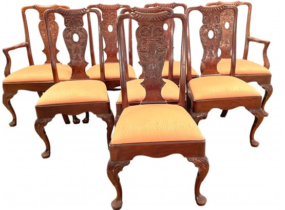 Set Of Eight Vintage Henredon Dining Room Chairs.