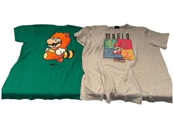 Pair Of Super Mario T Shirts. Mens Size XL