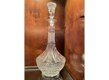Waterford ? Galway ? Tall Crystal Decanter . 15 3/4' Tall