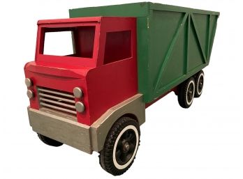 Large Vintage Wooden Toy Truck. 43' Long
