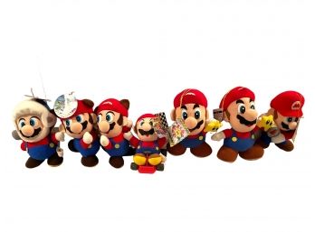 7 Nintendo Super Mario, 90' Plush Toys.