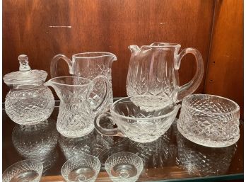 6  Waterford Crystal Serving Pieces.