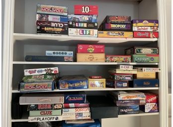 Huge Lot Of Pre Owned Board Games And More.