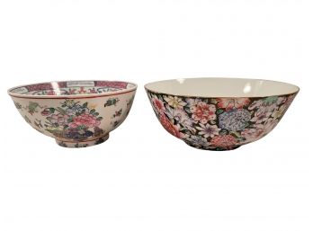 Pair Of Oriental Porcelain Bowls. #B1