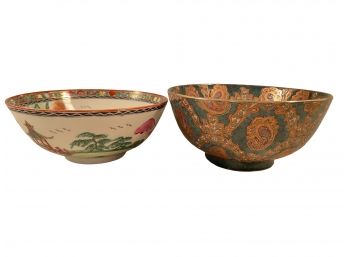 Pair Of Oriental Porcelain Bowls. #B2