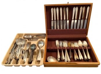 Collection Of Silver Plated Flatware.
