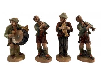 Collection Of Four Redware Figures, 7 1/2' Tall