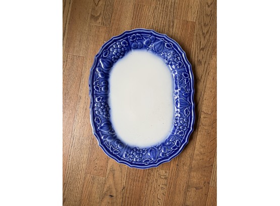 Blue And White Ceramic Platter