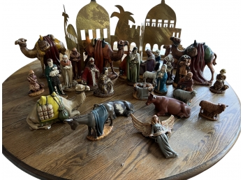 Ceramic Figurines-manger Scene