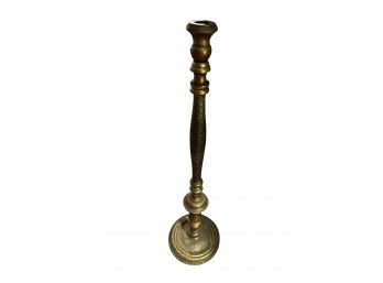 Tall Brass Candleholder