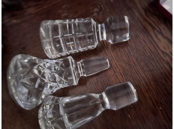 3 Crystal Decanter Stoppers