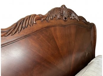 Bob Mackie Ornate Mahogany King Size Bed (heavy)