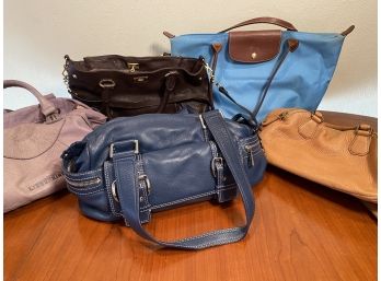 Set Of 5 Designer Handbags - LongChamp, JCrew, Liebeskind, Michael Kors