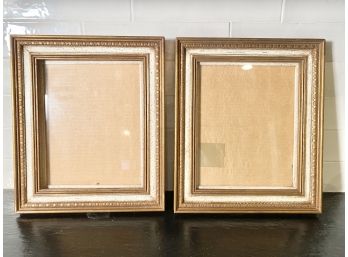 Pair Of Beautifully Carved Wood Gilt/White Frames Purchase Price $400