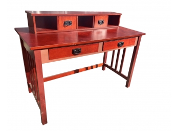 Red Painted Console Table