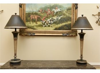 Pair Of Tall Buffet Style Table Lamps