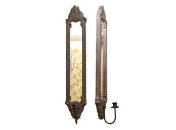 Pair Of Mirrored Wall Candle Holders
