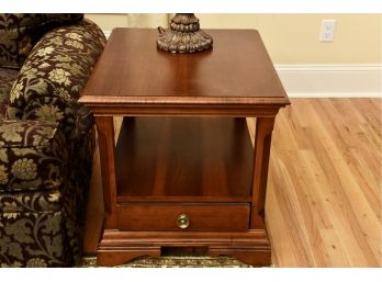 Broyhill Tiered Side Table With One Drawer