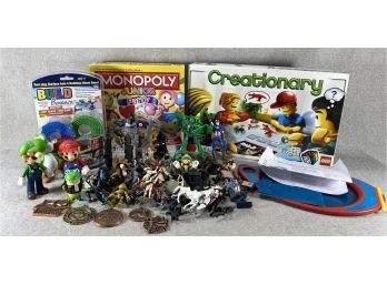 Toys -  Monopoly Jr, Lego Creationary, Play & Trace Board, Assorted Action Figures & More
