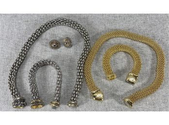 Magnetic Closure Jewelry - Bracelet, Necklace & Earrings