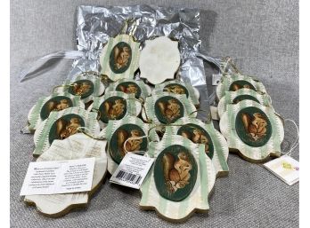Tracy Porter 1998 Wooden Tree Ornaments - Squirrels