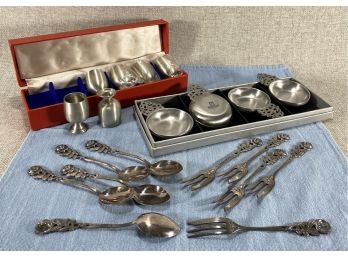 Vintage Steed Pewter Porringers And More