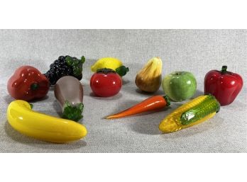 Decorative Glass Fruit & Vegetables