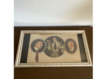 A Framed Vintage Print Of Fashion For Gentlemen